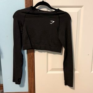 GYMSHARK VITAL SEAMLESS LONG SLEEVE CROP TOP